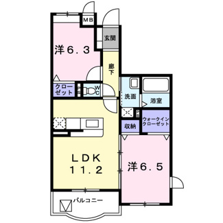【間取り】 | Ｏｎｅ’ｓ　ＳｗｅｅｔＨｏｍｅ | 間取りです。