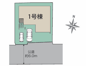 平塚市ふじみ野１丁目　新築戸建の区画図