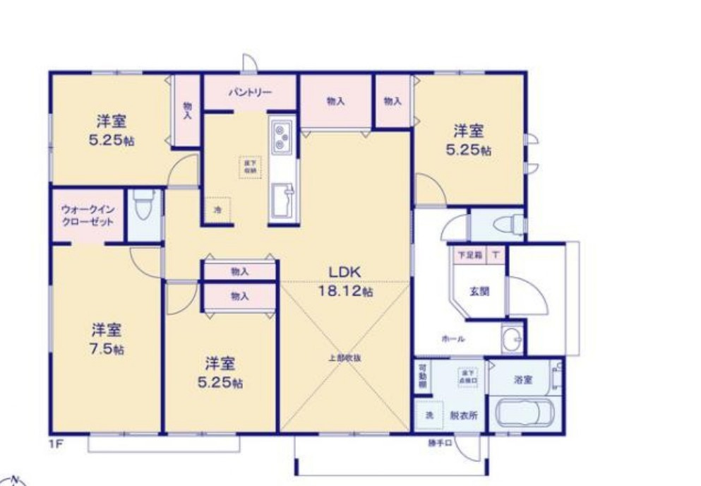 土橋1丁目　新築戸建 Cの間取り