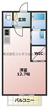 【間取り】 | シャーメゾン岡山B棟