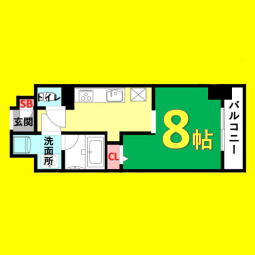 メイプル岩塚本通　名古屋市賃貸　仲介手数料無料の間取り