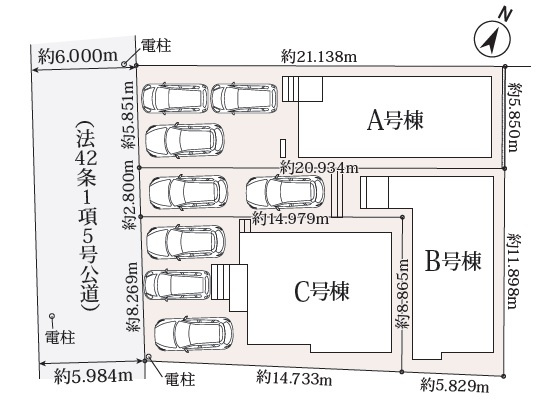 浦添市牧港2丁目（全3棟）の区画図|区画図♪