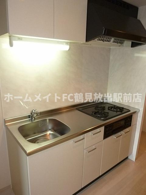 大阪市鶴見区放出東３丁目の賃貸マンションのキッチン