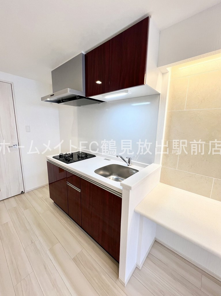 大阪市鶴見区鶴見４丁目の賃貸マンションのキッチン