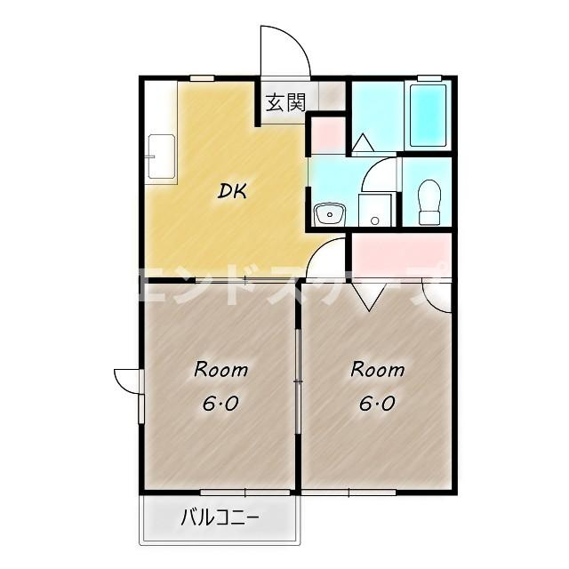 レジデンスみなみEの間取り|高崎、前橋のお部屋探しはエンドスケープまで！お客様の理想お聞かせ下さい♪