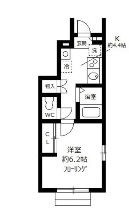 ラフュージュ北千束の間取り|間取りです。
