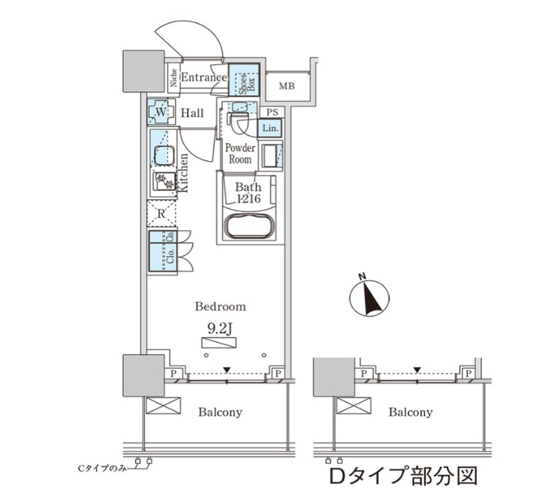 パークアクシス大塚ステーションゲートタワーの間取り