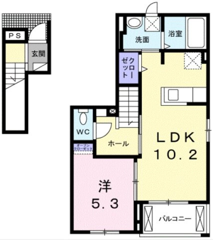 サンライズメゾンの間取り