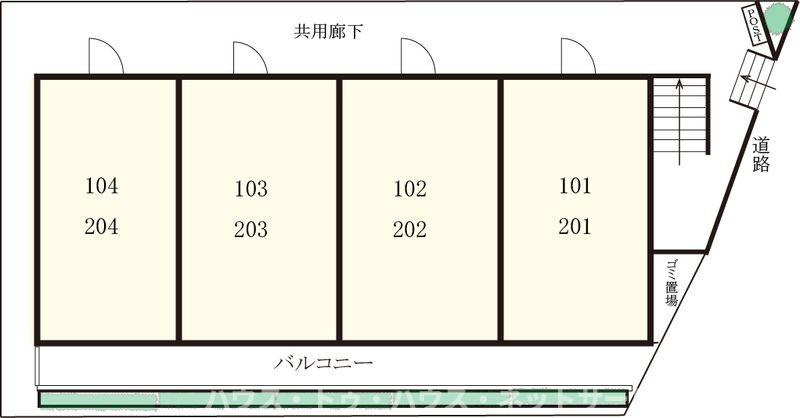 ジョリー名都借の区画図
