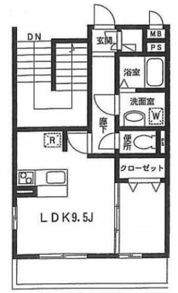 オレンジハイツ の間取り|間取りです。