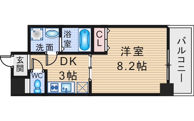 プロスペクト豊中服部の間取り