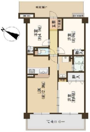 【間取り】 | レックスプラザ八尾志紀　曙川小学校区　ＪＲ志紀駅
