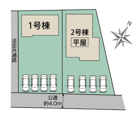 【区画図】 | blooming garden吉見町久保田　【平屋】新築住宅