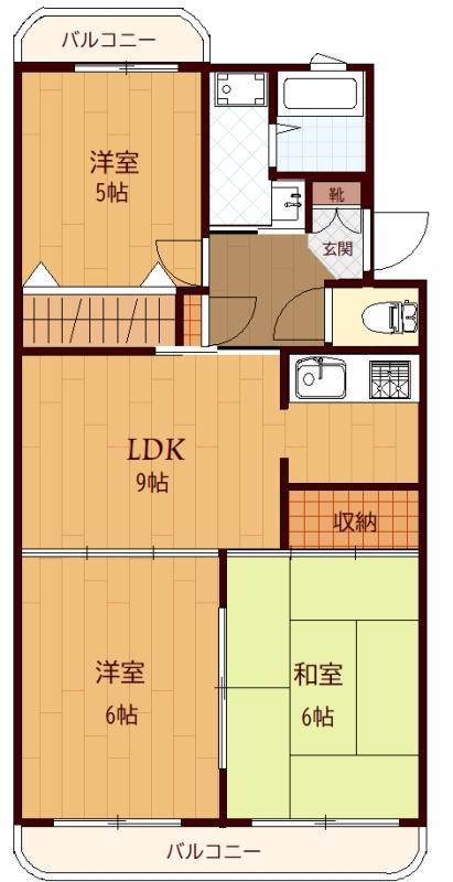 レナジア上横場 の間取り