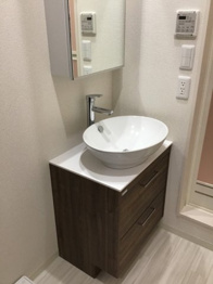 独立洗面化粧台付きでおすすめです！
