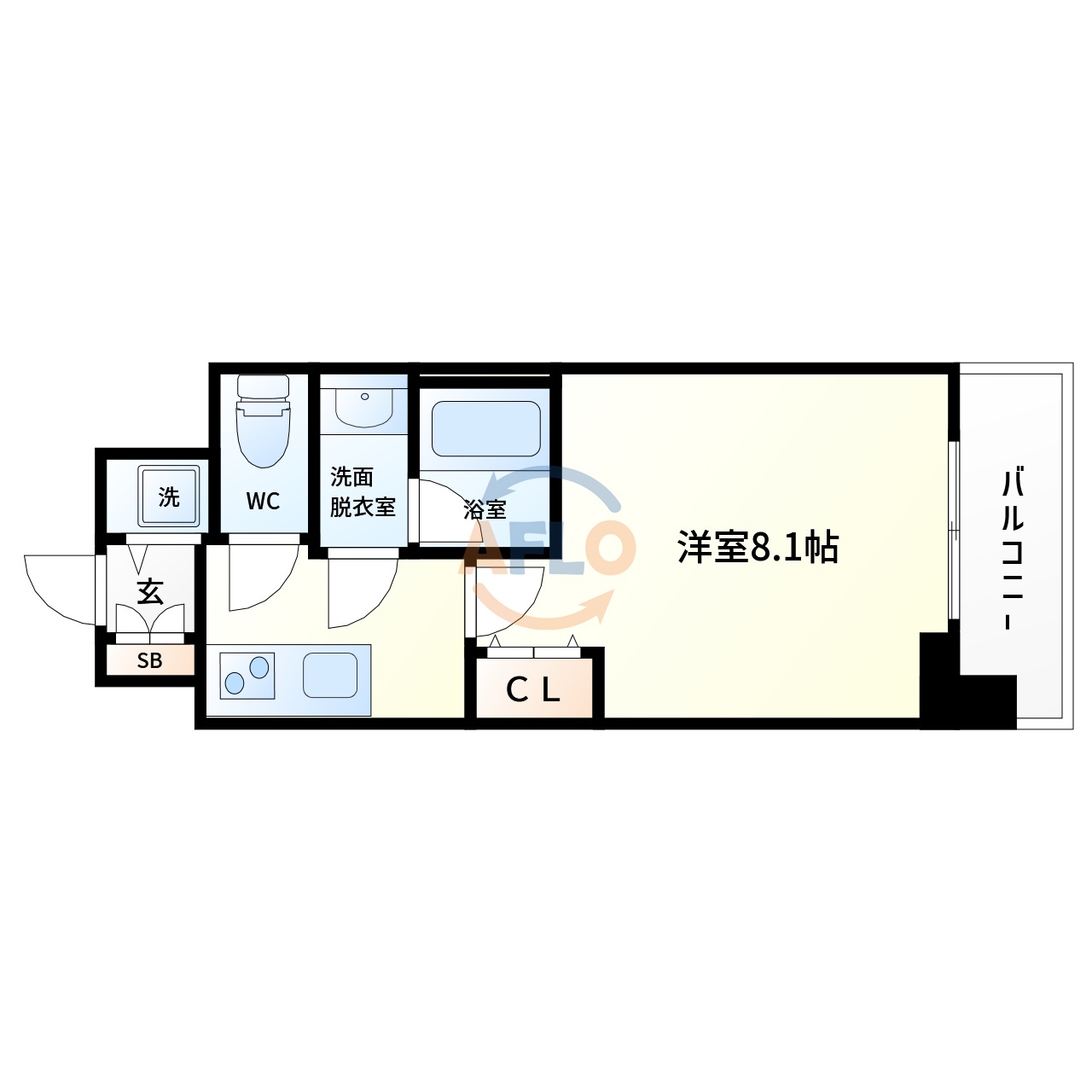 グランカーサ高井田の間取り|スプランディッド高井田　間取り図