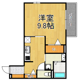 ペルスネージュ岡田の間取り