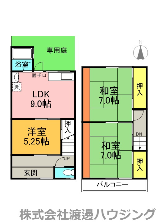 大島2丁目テラスハウスの間取り