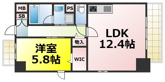 【間取り】 | グレイス難波南 仲介手数料無料