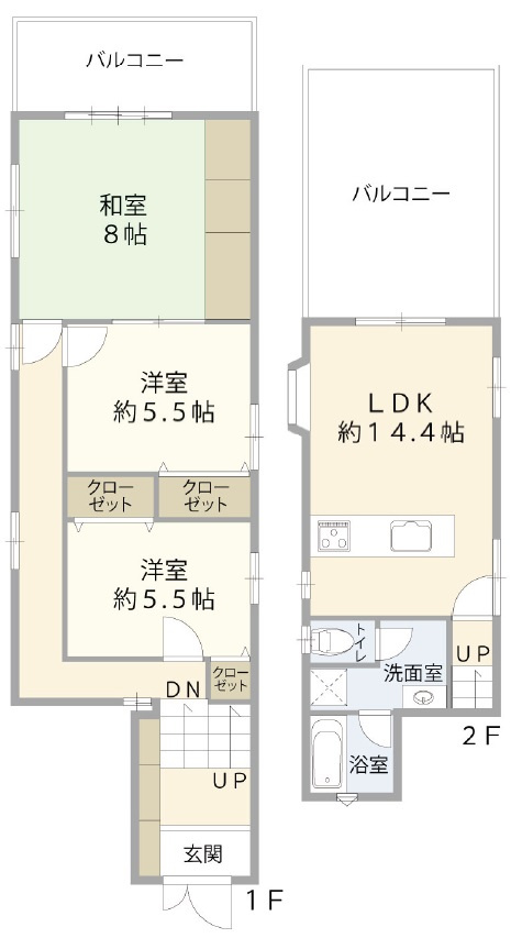 千鳥が丘2丁目　中古戸建の間取り