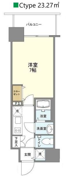 ファーストフィオーレ新梅田の間取り