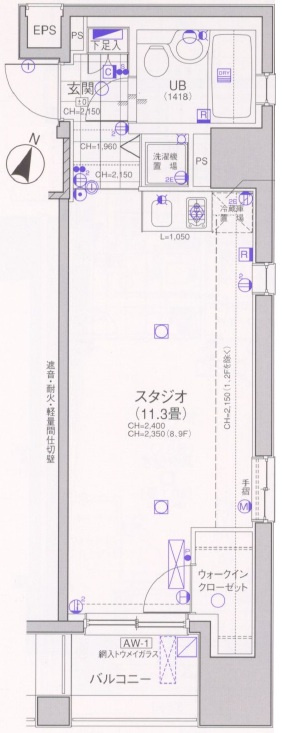 日神デュオステージ笹塚西館の間取り
