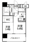 新品家具付きマンション薬院16(KaGood福岡)の画像