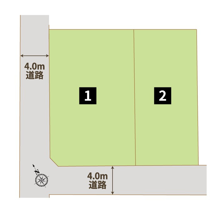 【深谷市上野台　全体区画図】