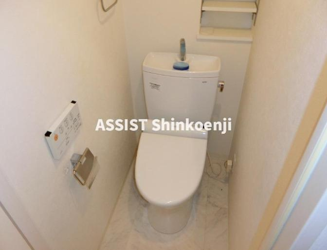 中野区上高田４丁目の賃貸マンションのトイレ