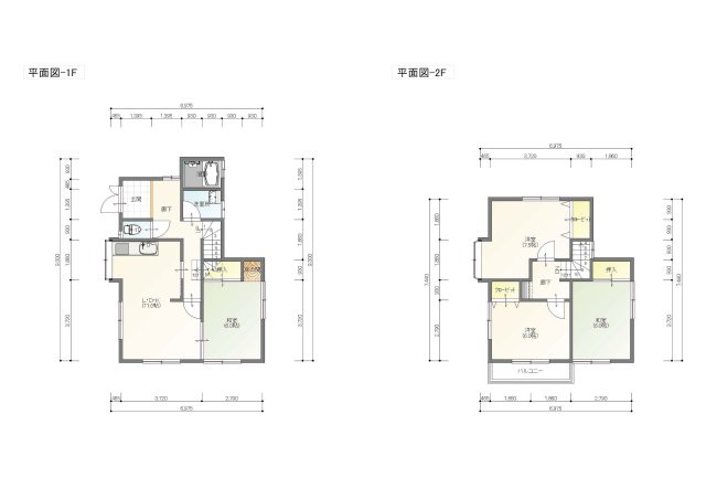 北区横井上中古の間取り