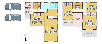 【間取り】 | 川西市中央町　中古一戸建て