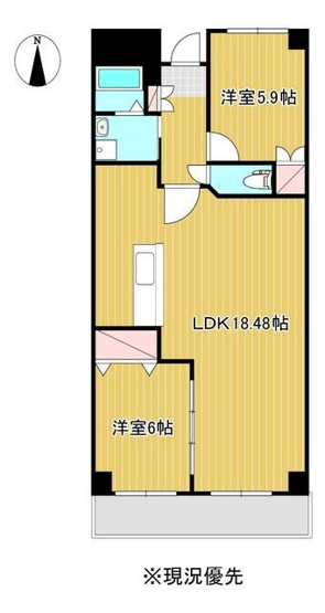 【間取り】 | アクシア八芳A
