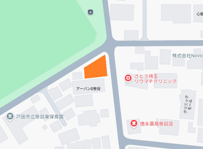 ハヤシ駐車場の地図