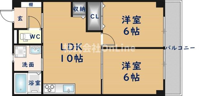 【間取り】 | コーポ大喜