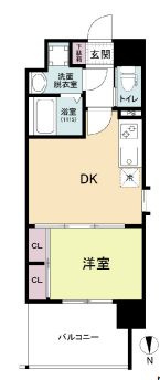 プライマル南森町の間取り