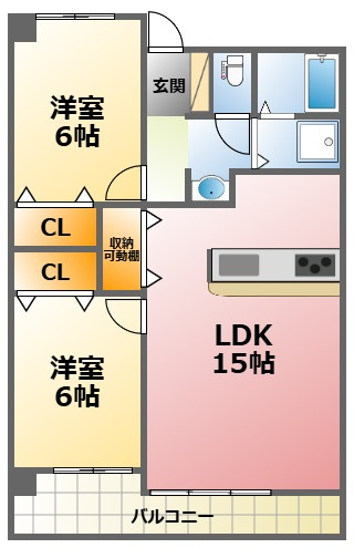 グレースコート西宮の間取り