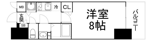 【間取り】 | プレサンス谷町七丁目Ⅱ