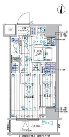 ブライズ東陽町の間取り