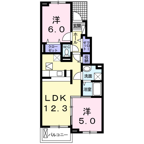 エイト　ラックス　Ⅰの間取り