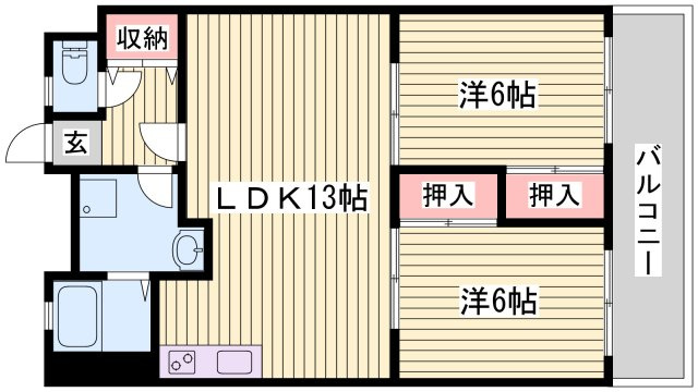 エクシード舞子の間取り