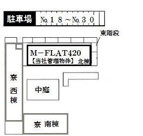 Ｍ－ＦＬＡＴ４２０の区画図