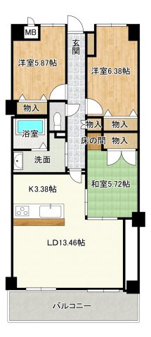 【間取り】の画像
