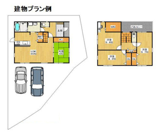 【土地図＋建物プラン例】 | 高槻市安岡寺町1丁目　売土地