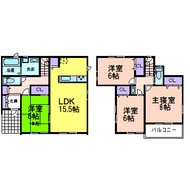 いろどりアイタウン日光市瀬尾の間取り|〇間取り〇
４LDK