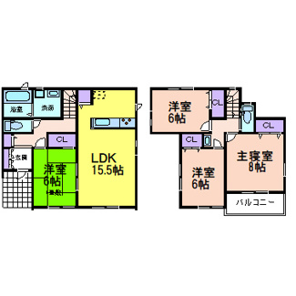 【間取り】 | いろどりアイタウン日光市瀬尾 | 〇間取り〇
４LDK