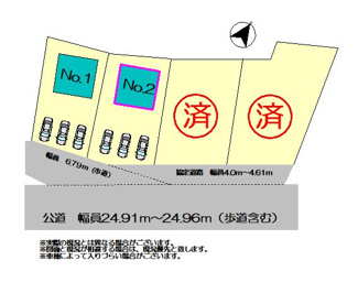 【区画図】 | いろどりアイタウン日光市瀬尾 | 〇区画図〇
土地面積222.84㎡（67.40坪）