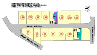 【区画図】 | いろどりアイタウン日光市森友 | 〇区画図〇
土地面積203.04㎡（61.41坪）