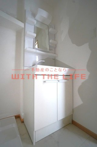 メゾンソレイユ久留米 A【キャッシュバック対象物件】の独立洗面台|独立洗面台あり、毎朝おしゃれに忙しい女性の方におすすめです