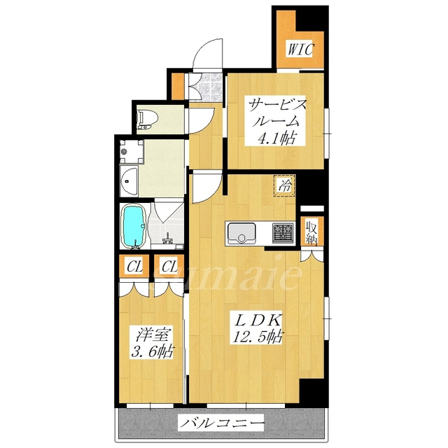 レジェンダリーコート赤羽ANNEXの間取り|南西向きの角部屋です☆