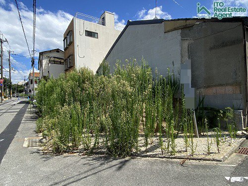 紫野南花ノ坊町 建築条件付き 土地の外観
